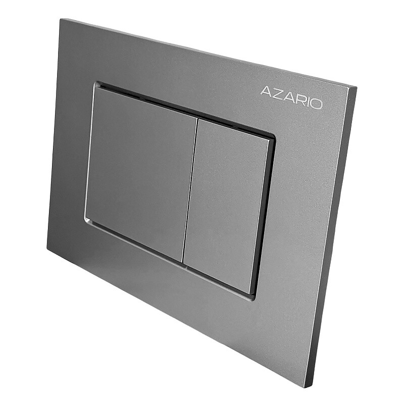 Клавиша смыва для инсталляции 245х162,5х28,3 Azario Нью-ТС AZ-ABS-001-BR серая матовая