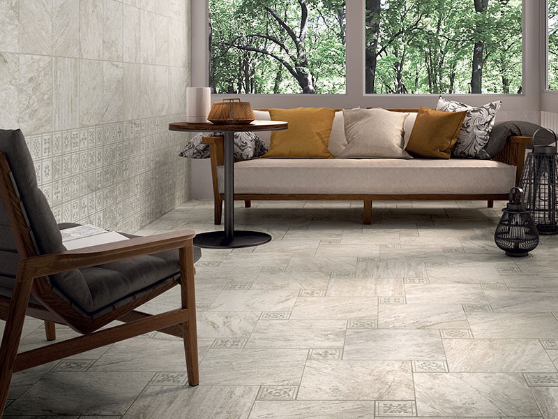 Coliseum Gres Alpi Grigio Inserto Mosaico 30x30 см мозаика напольная серая