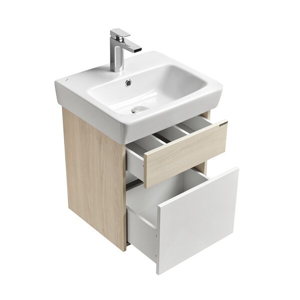 Тумба под раковину AQUATON Верди PRO 50 белый, ясень фабрик 1A195901VDAV0