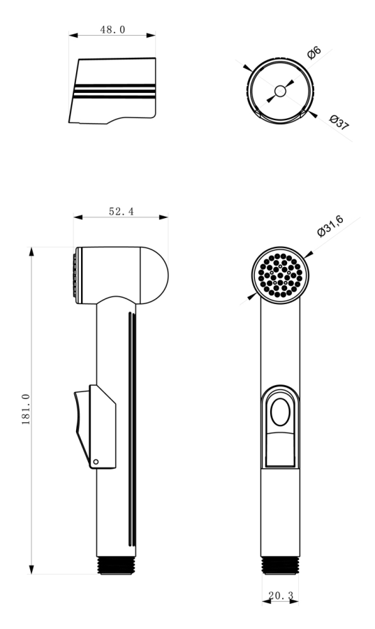 Lemark лейка для биде LM8059C