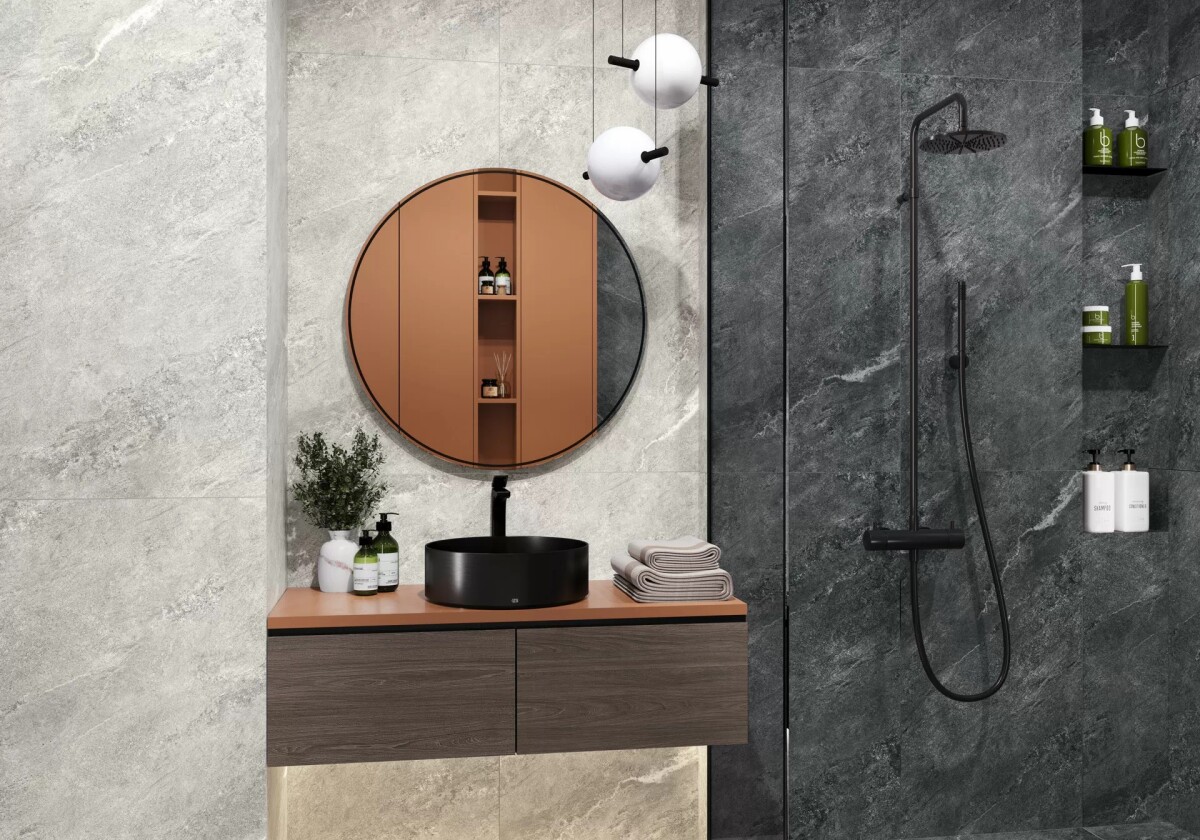 Керамогранит 60120AJA15M LCM Ajax Gray Матовый Карвинг 600 x 1200 x 7 мм.