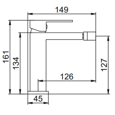 Gerhans K25 смеситель для биде K15025