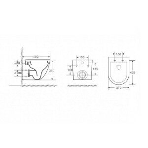 Инсталляция Grohe Rapid SL с подвесным унитазом Azario Grado 38772001+AZ-0046-MB