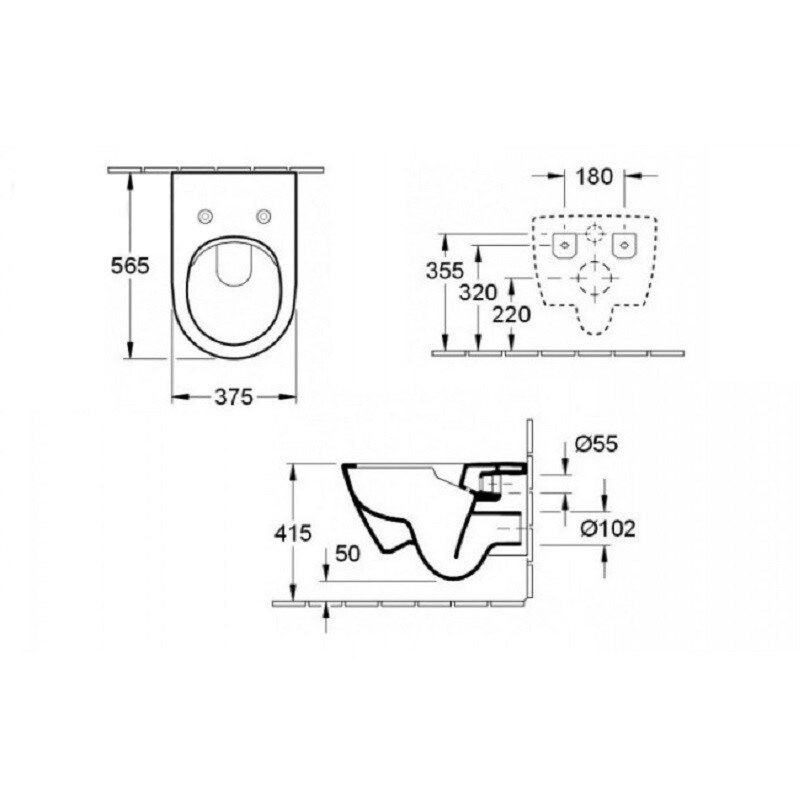 Villeroy&Boch Subway 2.0 5614R201 унитаз подвесной