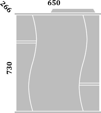 Зеркальное полотно Sanflor Лина 65*73 H0000000584