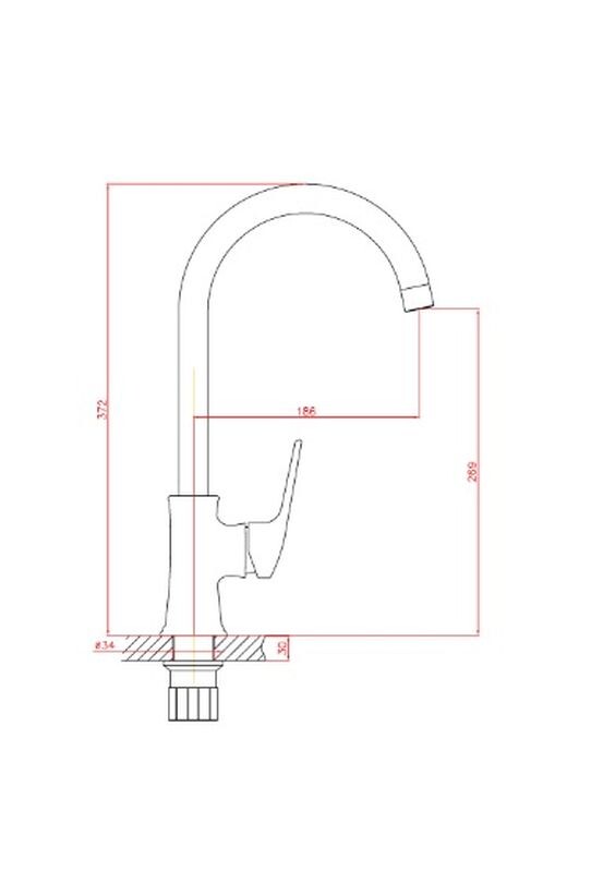 Haiba смеситель для кухни HB70165