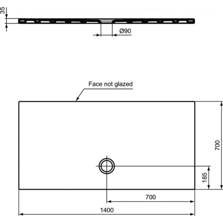 Ideal Standard Strada душевой поддон 140х70 T2578YK