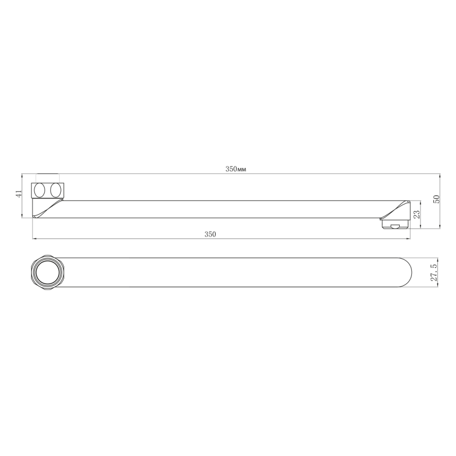 Lemark излив для смесителя 35 см LM9473C