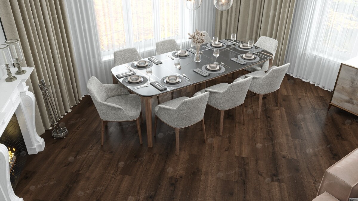 Alpine Floor Real Wood SPC ламинат Дуб Мокка ECO 2-2 MC 1220 х 183 х 6.0 mm.