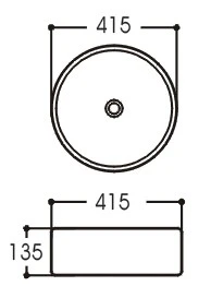 Aquatek Европа AQ5558-00 раковина накладная 41,5 см