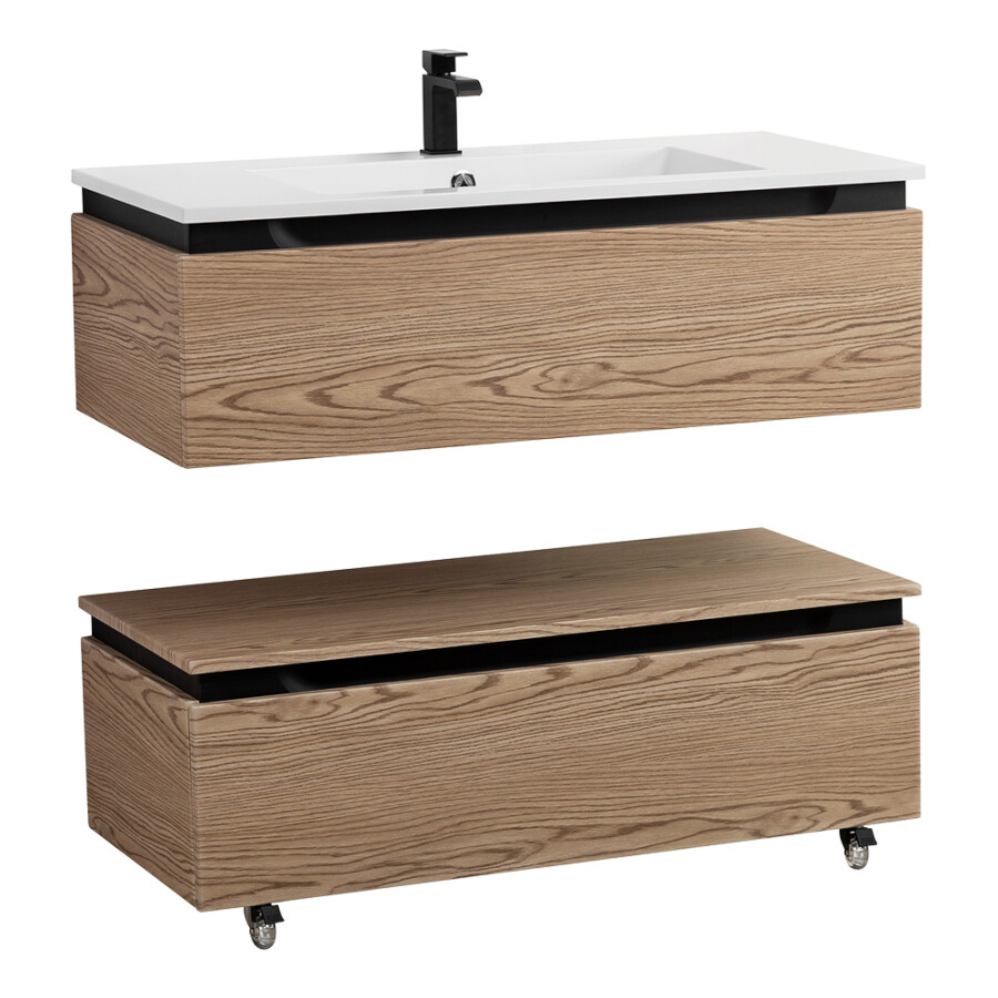 CEZARES SLIDER-1000-1C-SO-RT-P База под раковину подвесная с одним выкатным ящиком 996x476x299 мм