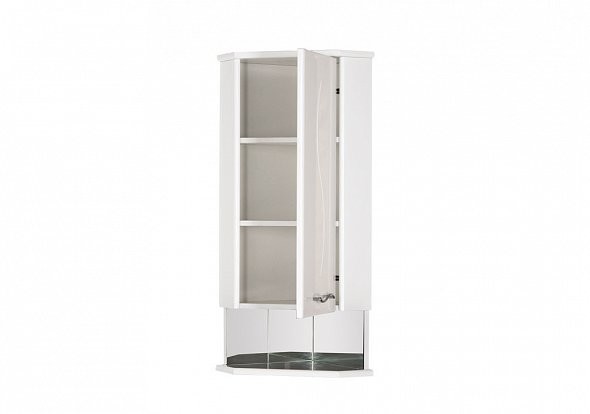 Aquanet Моника шкаф подвесной угловой правый цвет белый 35x100x35 см