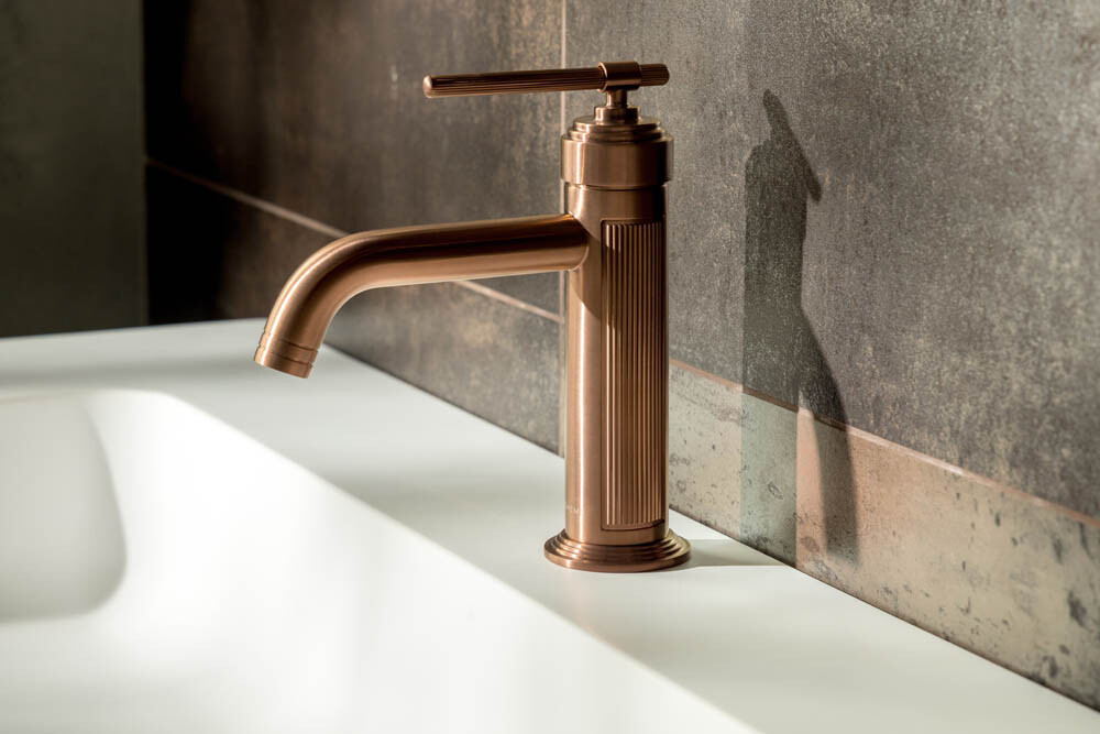 Смеситель для умывальника Boheme Eterna Copper Brushed 171-CB