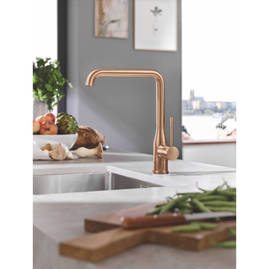 Grohe Essence New 30270DL0 смеситель для кухни тёплый закат матовый