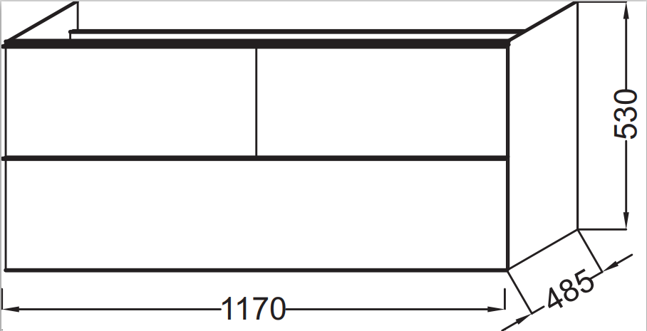 Jacob Delafon Odeon Up 120 тумба EB892RU-E5 под раковину E4730-00 подвесная