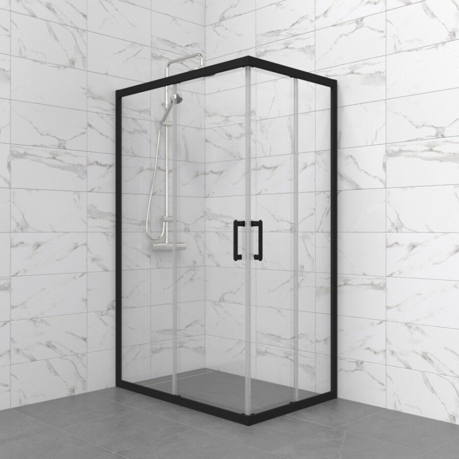 Душевая Ширма Triton pro Фикс-Блэк 120х90 Щ0000075495