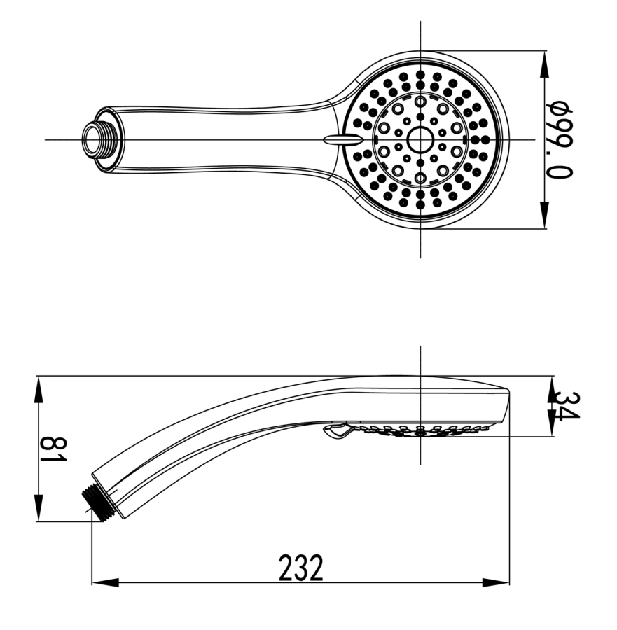 Lemark душевая лейка LM8021C