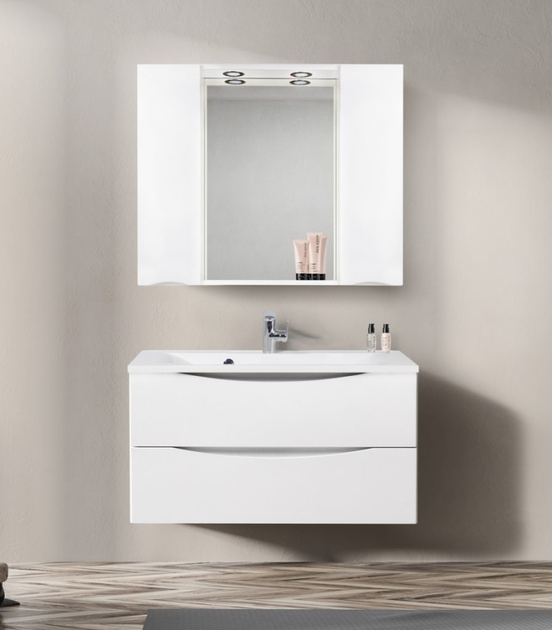 Зеркало-шкаф BelBagno MARINO-SPC-1200/750-2A-BL-P 120*75