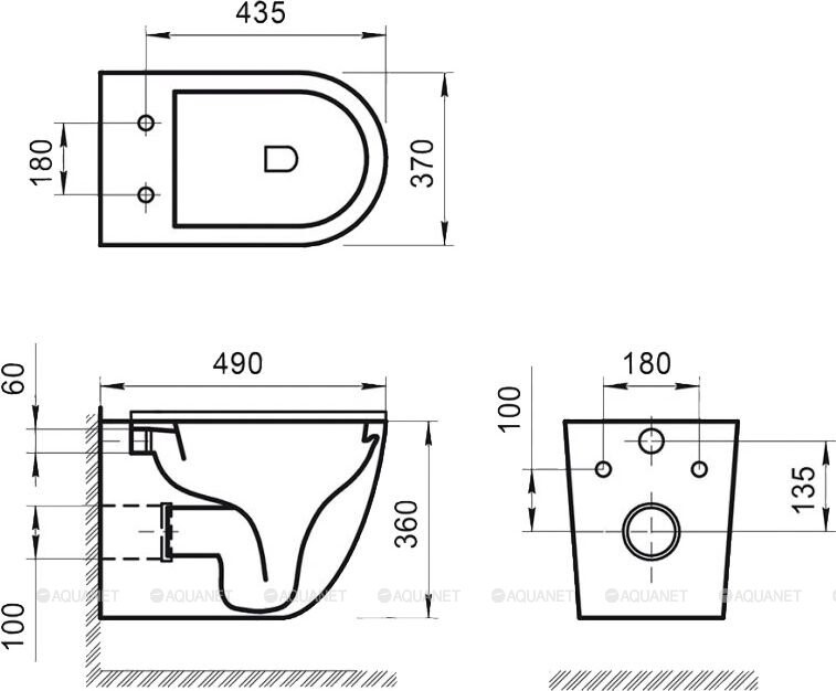 BelBagno Sfera-R BB046CHR унитаз подвесной