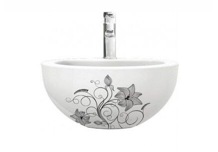 Sanita Luxe Art Flora ARTSLWB10 умывальник подвесной 50 см