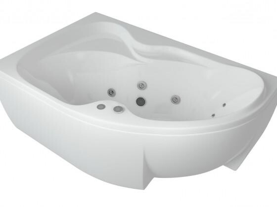 Акватек Вега 170*105 ванна акриловая асимметричная с каркасом левая VEG170-0000084