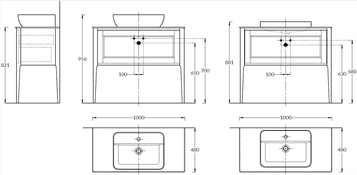 Kerama Marazzi Plaza Classic Neo тумба 100 орех PL.CN.100.1+1NUT.M