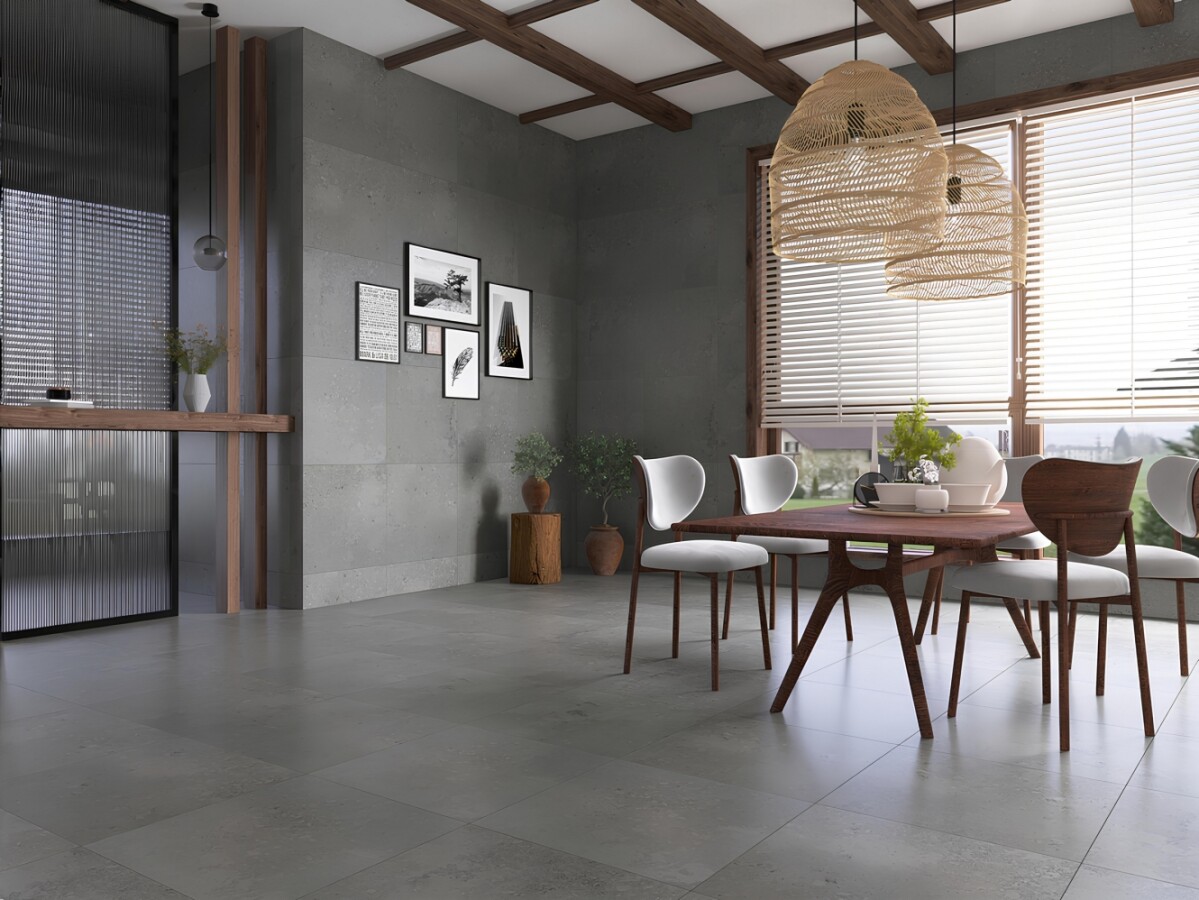 Керамогранит Eurotile Limestone Grey Mat 60x60 7930138704521