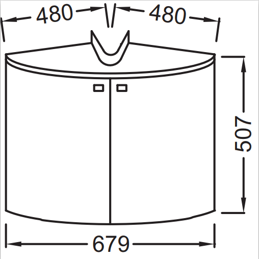 Jacob Delafon Odeon Up 70 тумба EB864-442 с раковиной E4710-00 подвесная, угловая