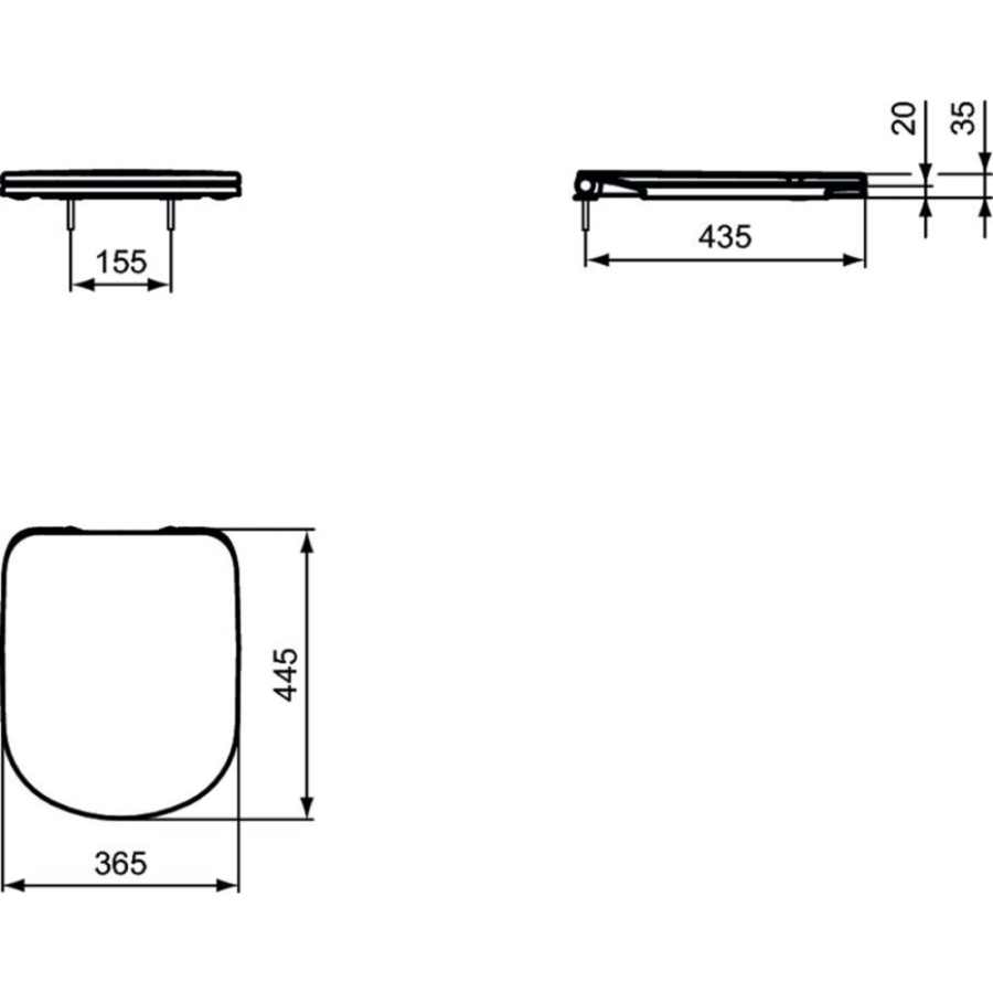 Ideal Standard Tempo сиденье для унитаза T679401