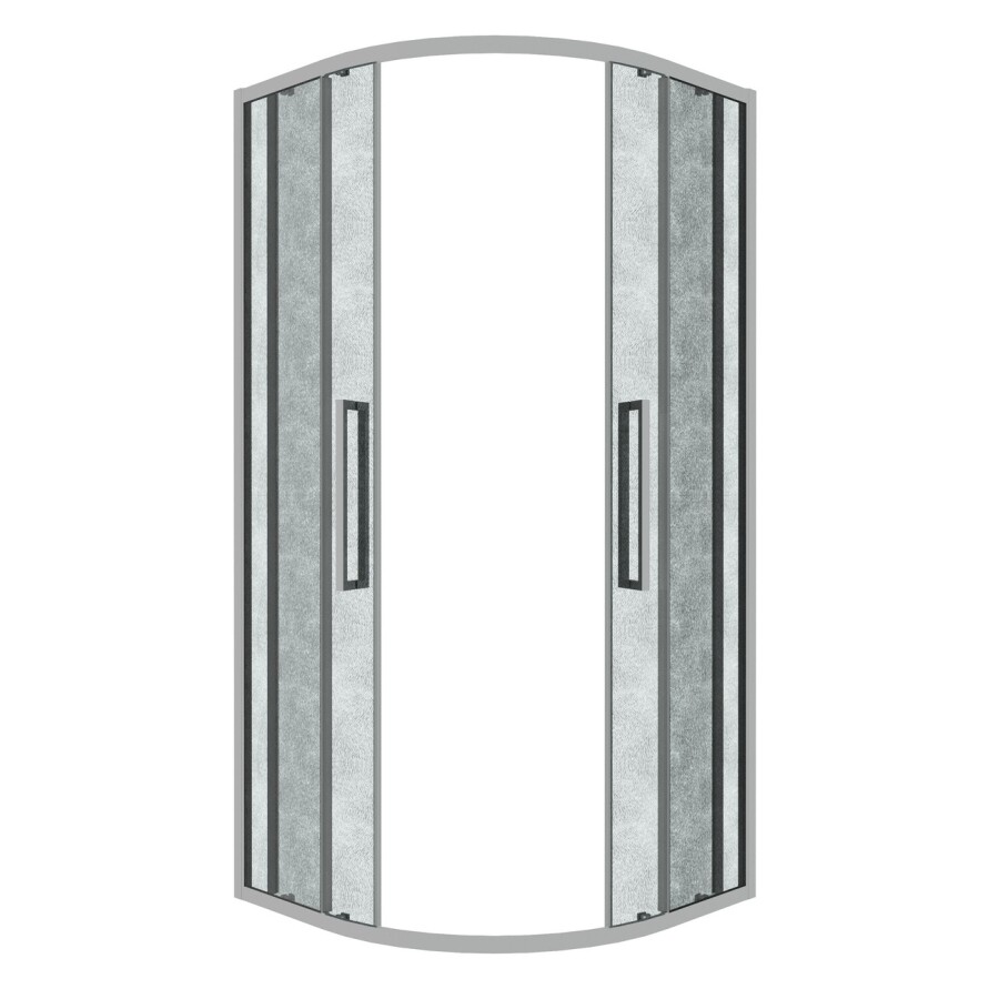 Душевое ограждение Grossman Cosmo 301.K33.02.8080.10.02 (80х80х195) четверть круга,раздвижная,хром,стекло шиншилла, 1 место