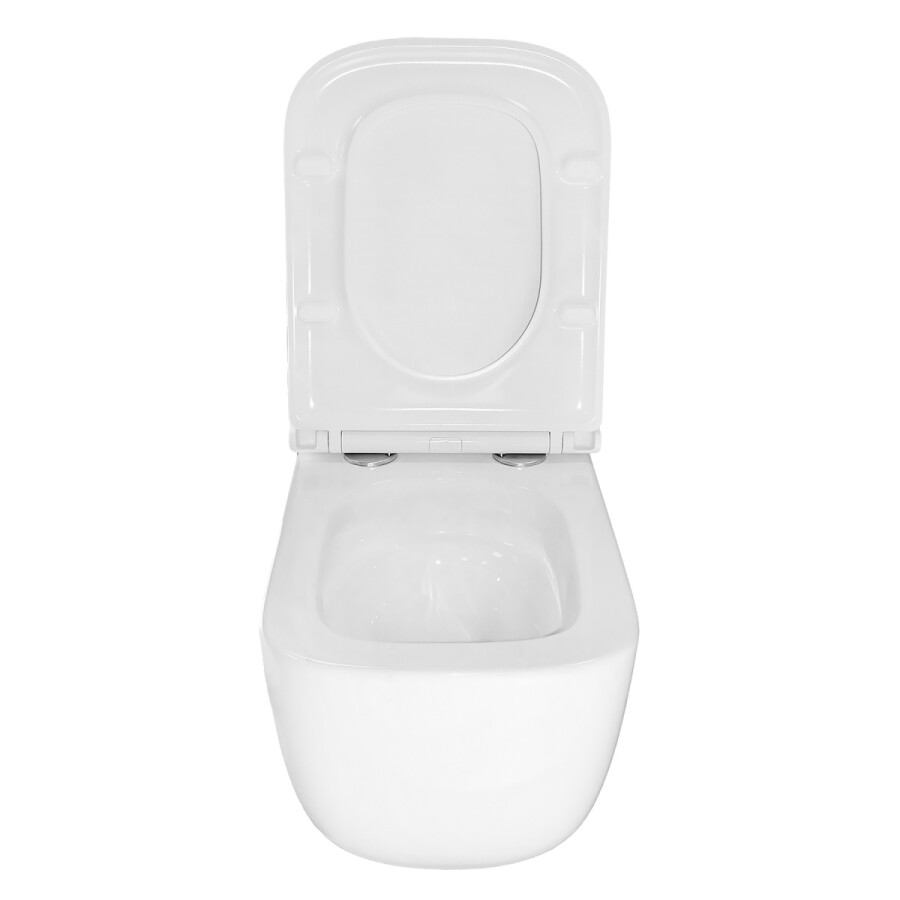 Унитаз подвесной Azario FOTE 340х480х350 безободковый, слив "Скрытое Торнадо", с быстросъемным сиденьем микролифт AZ-116-UQ3