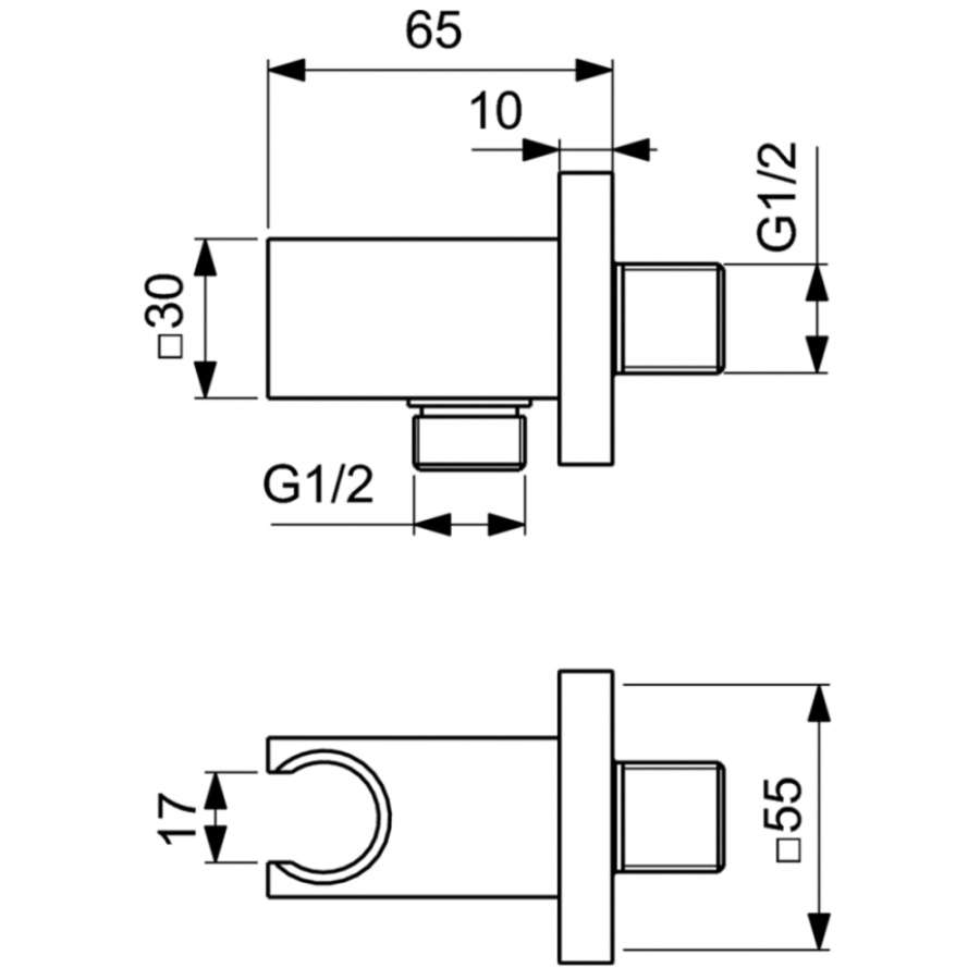 Ideal Standard фиксированный держатель для душевой лейки BC771AA