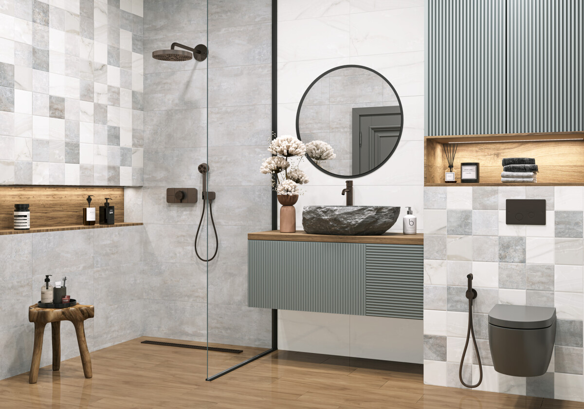 New Trend Титан Бокс / Titan Box Керамическая плитка настенная 300 x 600 x 9 WT36TIT55