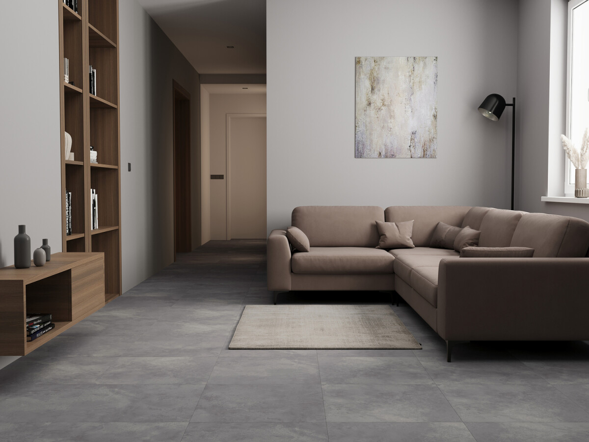 Керамогранит Cersanit Studio серый ректификат рельеф 59,8x59,8 A17978