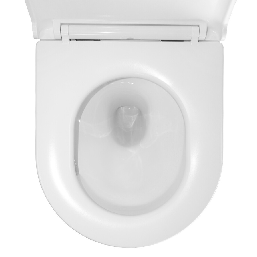 Унитаз подвесной Azario TERSO 495x360x370 безободковый, слив "Скрытое Торнадо" с быстросъемным сиденьем "Микролифт" AZ-092E-UQ3