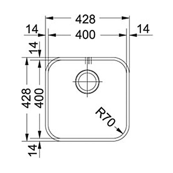 Franke SVX 110-40 кухонная мойка нержавеющая сталь полированная 40 x 40 см