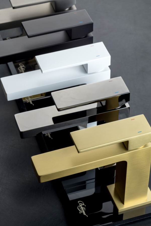 Смеситель для умывальника Boheme Qubic Shine Gun Metal 471-SGM