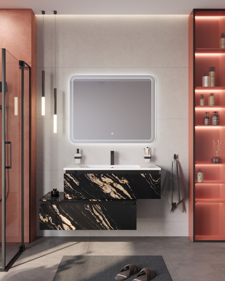 CEZARES SLIDER-1000-1C-SO-NF-P База под раковину подвесная с одним выкатным ящиком 996x476x299 мм
