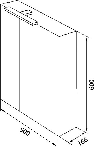 Зеркало-шкаф Iddis New Mirro 50*60 NMIR502i99