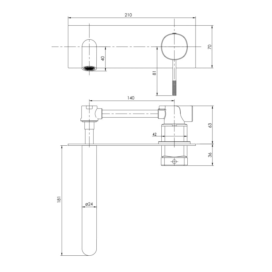 Imprese Brenta ZMK091908030 смеситель для раковины скрытый монтаж