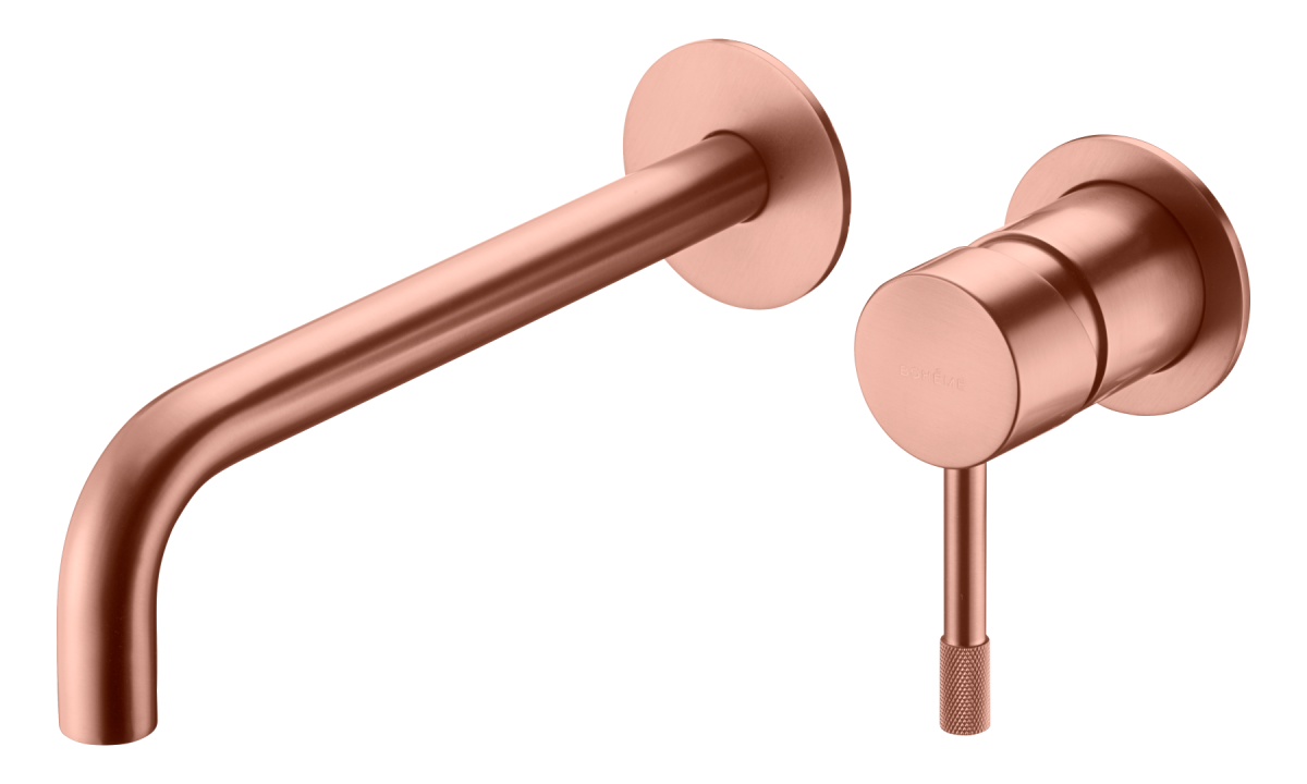 Смеситель для раковины из стены Boheme Uno Copper Brushed 465-CB