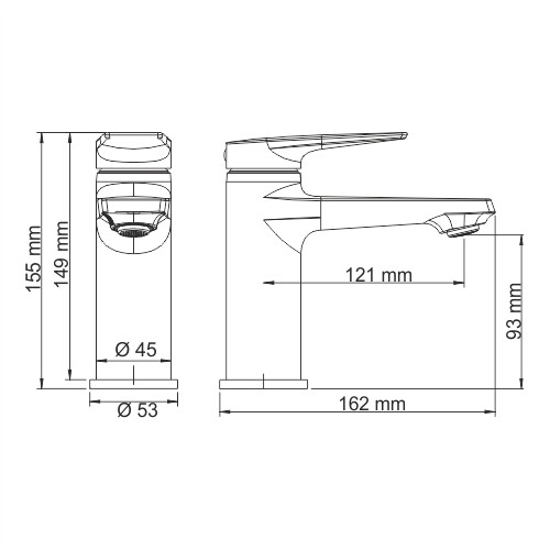 WasserKRAFT Wiese 8403 смеситель для раковины 35 мм