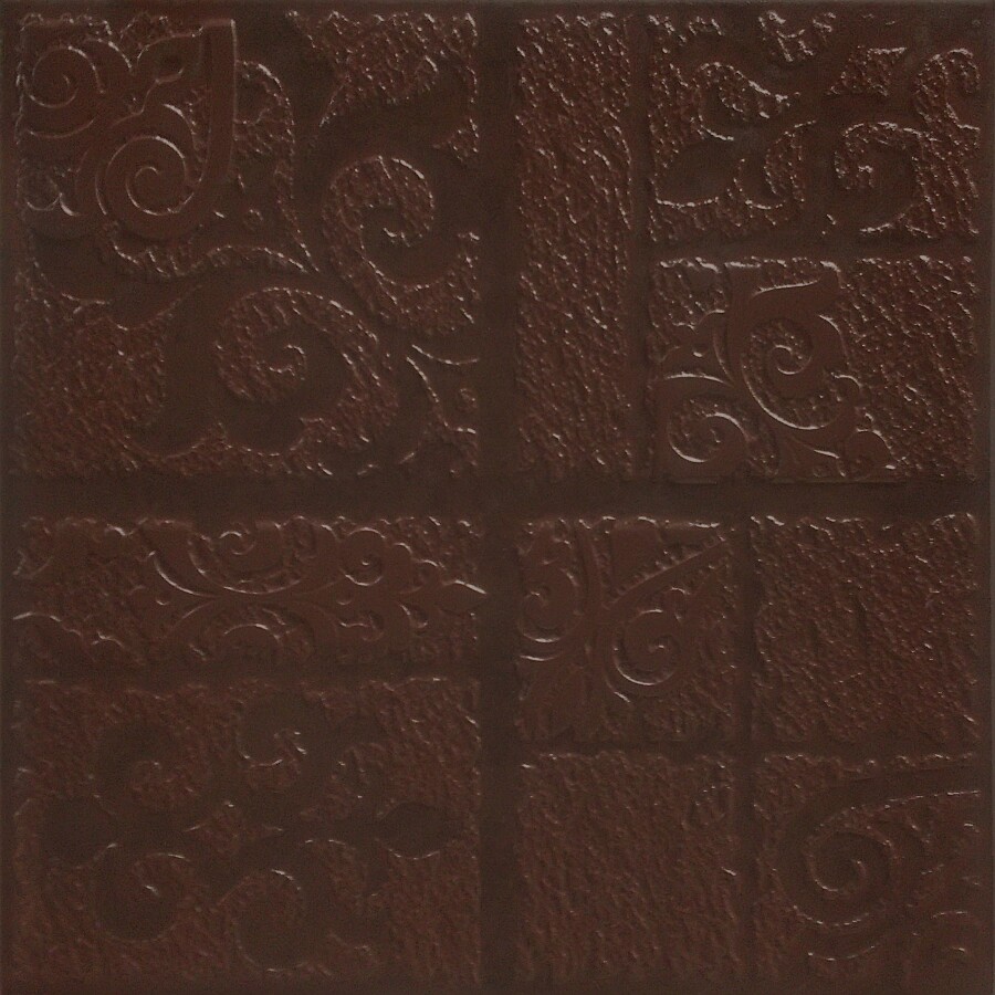 Керамин Каир 4Д 298х298 темно-коричневый
