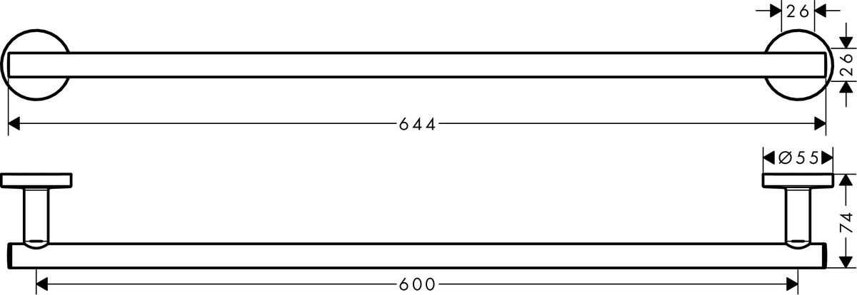 41716000 Hansgrohe Logis Universal держатель для полотенца