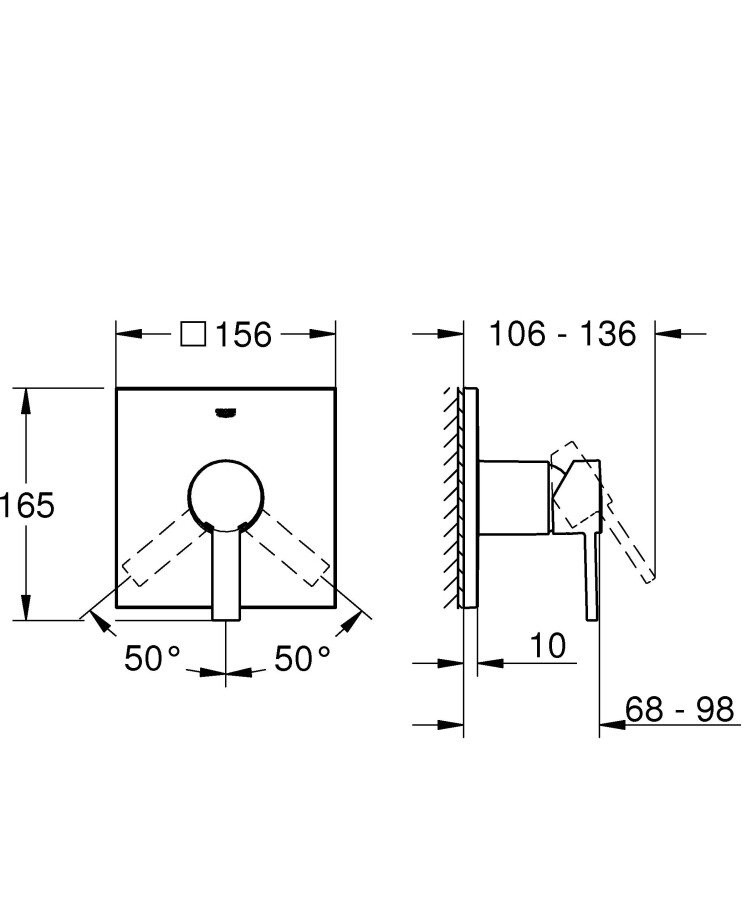 Grohe Allure 24069000 смеситель для душа