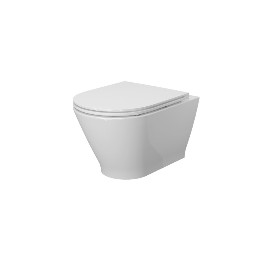 Унитаз подвесной Ambassador Elysium 183K19002RS (520*360*355) Белый подвесной Безободковый, 2 места