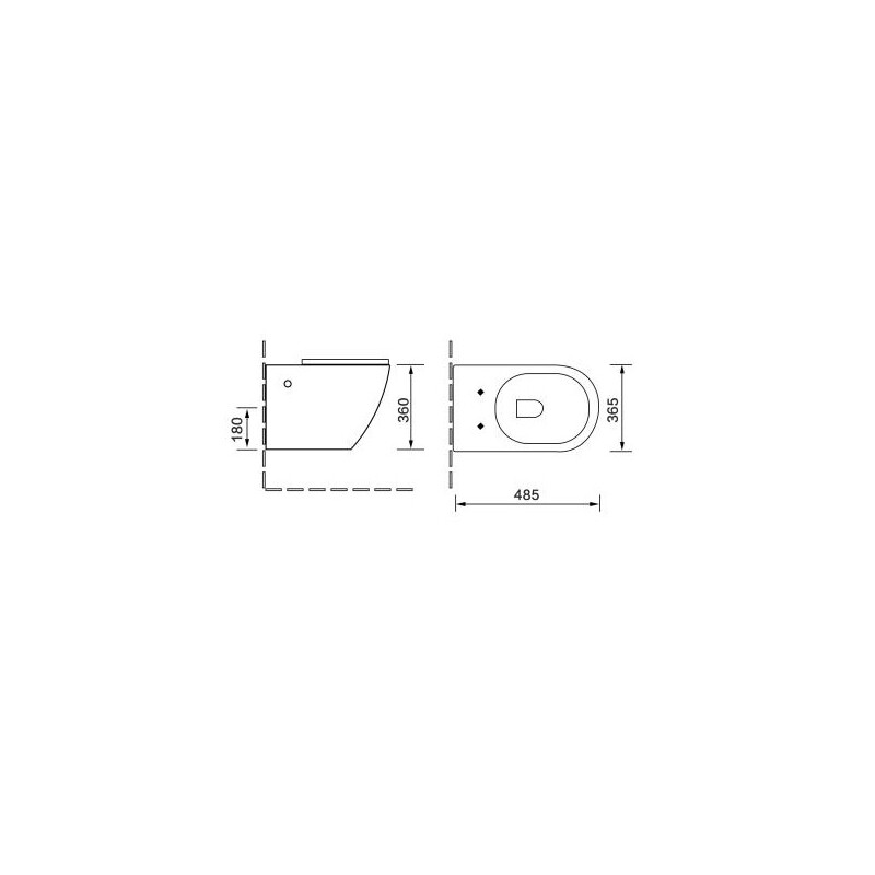 SantiLine SL-5018MB унитаз подвесной