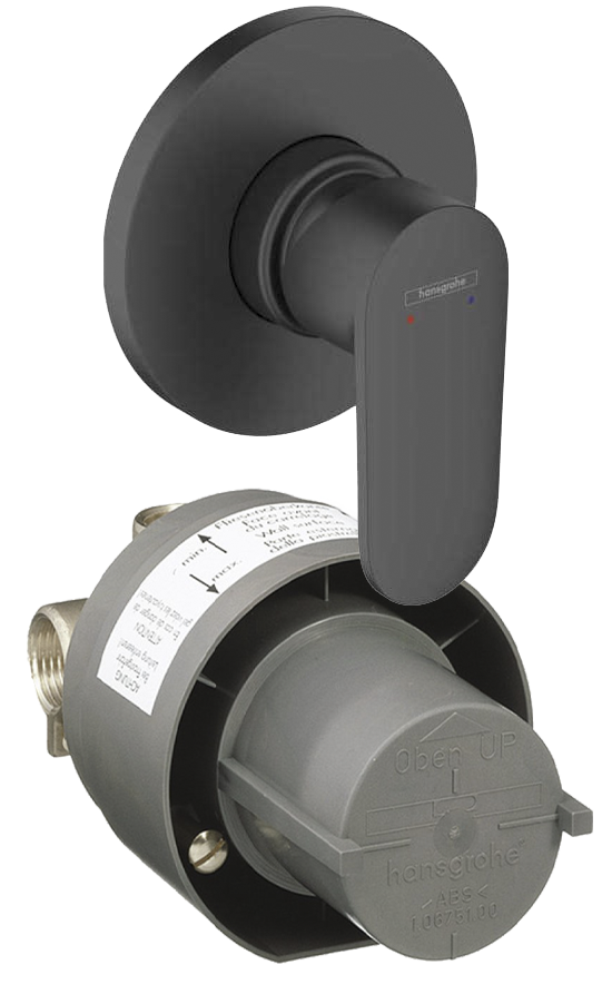 Hansgrohe 71649670S Set HG Vernis Blend смеситель для душа скрытого монтажа (71649670+13620180), матовый черный