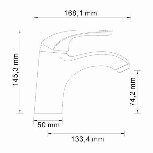 WasserKRAFT Rossel 2803 смеситель для раковины 40 мм