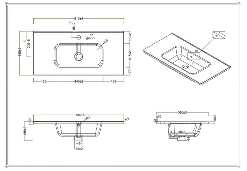 BelBagno Kraft 39-80 см тумба с раковиной KRAFT 39-800/390-2C-SO-RT подвесная